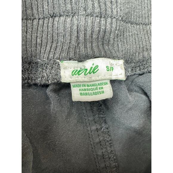Aerie Cargo Jogger Gray Drawstring Grunge Comfort Relaxed Women's Size Small - Picture 8 of 8
